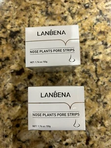 (2) LANBENA Blackhead Remover Nose Plant Pore Strips - Picture 1 of 5