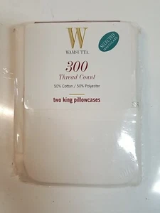 Wamsutta King Kissenbezüge 300 Fäden Baumwolle & Polyester HH13 - Bild 1 von 2