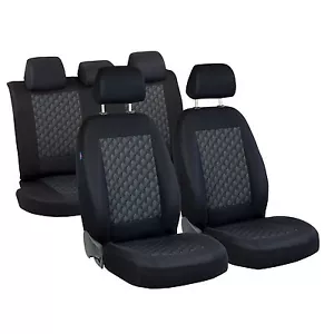Fundas de asiento negras efecto 3D para SUZUKI SX4 funda de asiento de coche completa - Imagen 1 de 8