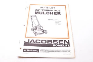 Homelite Textron JA-99024-2 Parts List 20" Twin-Blade Mulcher - Picture 1 of 3