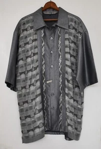 Maglione vintage Michael Irvin 88 da uomo 2XL grigio maniche corte bottone - Foto 1 di 6