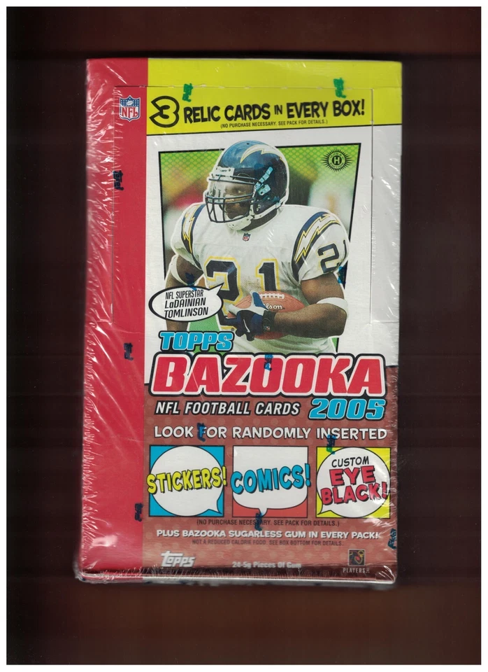 2005 TOPPS BAZOOKA FOOTBALL Sealed Hobby Box 24/8 CARDS POSSABLE Aaron Rodgers R - Image 1 of 2