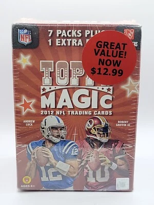2012 Topps Magic Football Factory Sealed Blaster Box! Look for Griffen+Luck AUTO - Image 1 of 3