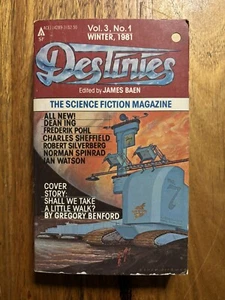 Destinies The Science Fiction Magazines Vol 3 No 1 1981 Feat. Silverberg Baen - Bild 1 von 6