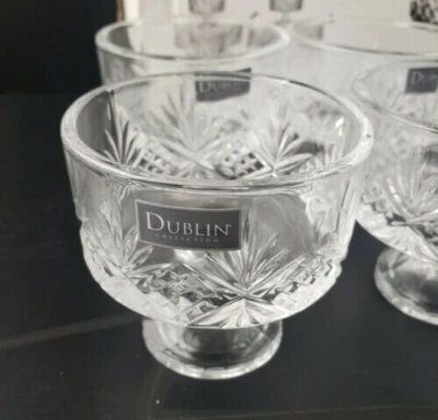 Dublin Shannon 16 piezas JUEGO DE POSTRE DEGUSTADOR DE CRISTAL CON CUCHARAS DE ACERO INOXIDABLE Godinger Foto 1 de 4