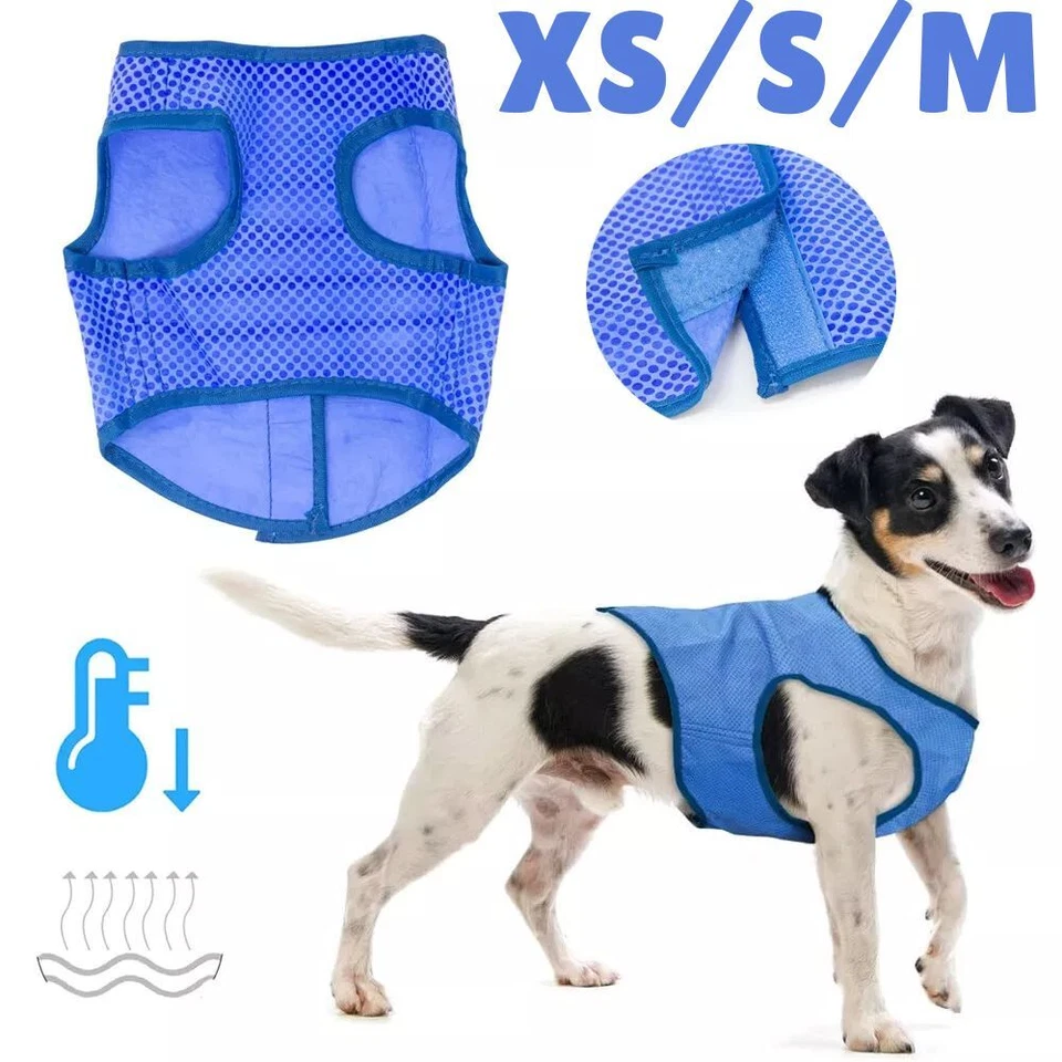 Pet Dog Cooling Vest Summer Outdoor Breathable Anti Heat Cool Jacket Coat XS/S/M - Image 1 of 4