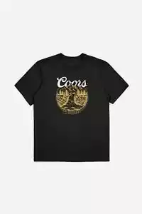 T-shirt Brixton x Coors Rocky manica corta sartoriale uomo nera - Foto 1 di 1