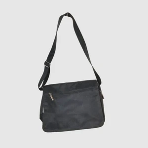 Shoulder Bag BREIFCASE Fabric man purse  lap top bag Black - Picture 1 of 11