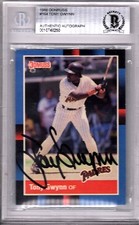 TONY GWYNN Signed 88 Donruss Card "SAN DIEGO PADRES" HOF RIP BECKETT SLABBED BAS