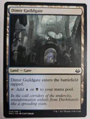 MTG Magic The Gathering Card Dimir Guildgate Land Gate Modern Masters  - Image 1 of 2