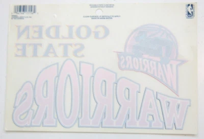Vintage Golden State Warriors NBA Basketball Window Cling Decal Sticker 90s CC25 - Image 1 of 4