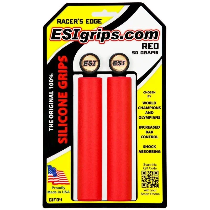 ESI Racer's Edge Bike Grips 100% Silicone Shock Absorbing 130mm 50g Choose Color - Image 1 of 1