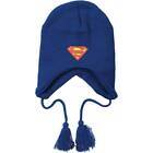 Superman Shield Logo Laplander Beanie Cap Winter Hat