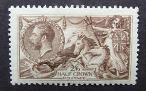 GREAT BRITAIN -GV 1915 SEAHORSES 2/6 - MINT MH - Picture 1 of 2