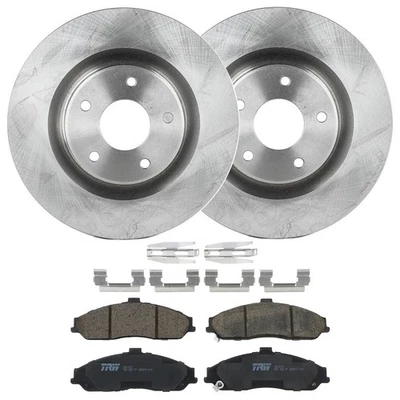 KIT-072924-276 TRW Juego de 2 ruedas discos de freno y kits de pastillas delanteras para Chevy Corvette Foto 1 de 4