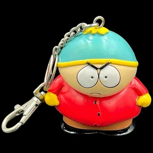 1998 Comedy Central SOUTH PARK Cartman Vinyl Plastic Keyring Bag Charm - Picture 1 of 3