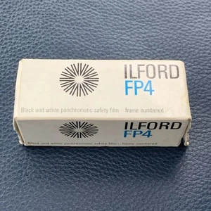Ilford FP4 120 Vintage Camera Film Open Unused Unopened Box Dated February 1978 - Picture 1 of 5