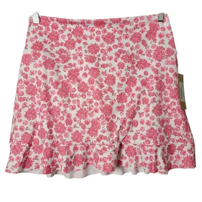 Albion Womens Pink Floral Cottagecore Dainty Feminine Ruffle Hem Swim Skirt XXL - Image 1 of 4