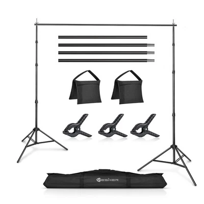 10 X 10 ft Photo Video Studio Background Support Stand, Adjustable Heavy Duty... - Image 1 of 4