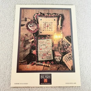 Shepherds Bush AMERICANA FOLIO Cross Stitch Pattern Chart Patriotic - Picture 1 of 5