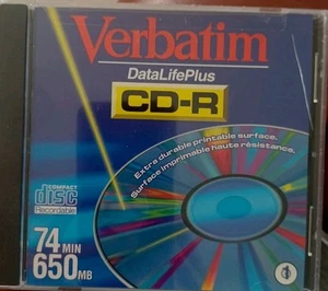 Verbatim DataLifePlus CD-R 74min 650mb Compact Disc Recordable - Picture 1 of 1