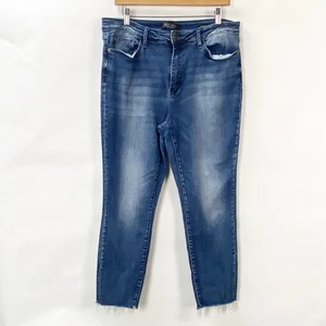 Judy Blue High Rise Relaxed Fit Jeans Medium Wash Denim Blue Women's 15 32 - Picture 1 of 12