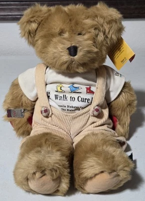 Pulsera Russ Berrie Rufus The Juvenile Diabetes Foundation Oso de Peluche Nueva con Etiquetas Foto 1 de 4