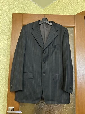 CHAQUETA/CHAQUETA BRUTAL RARA CORNELIANI HECHA EN ITALIA PARA HOMBRE LANA EXTRA RAYAS 50/6/R Foto 1 de 4