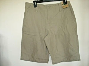 Men's Flat Front Shorts Size 32 Tan Roebuck - Picture 1 of 2