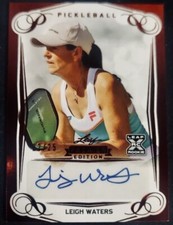 2023 Leaf Pickleball Premier Edition Red Foil Leigh Waters Rc 22/25 Autograph