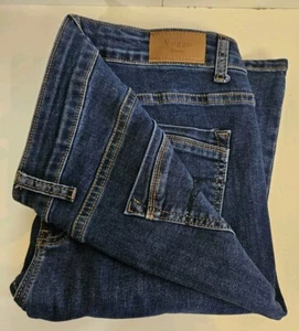 VOGGO Denim - Pantalones de mezclilla rectos elásticos ligeros para dama - W 32" L 30" talla 44 - Imagen 1 de 15