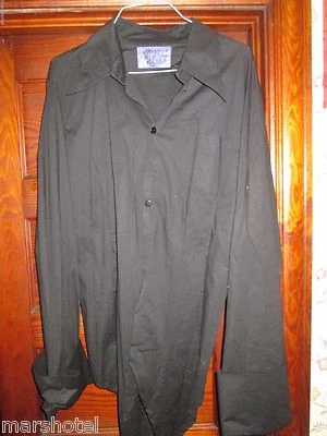 CAMISA RETROSCOPE FASHIONS STEAMPUNK GÓTICO VICTORIANO NEGRA MANGA LARGA PARA HOMBRE XXL Foto 1 de 3