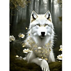 5D DIY Diamond Picture Resin Canvas Wolf Series for Living Room Bedroom Decor