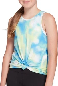 DSG Youth Strappy Back Tie Dye Tank Top Girls' Small Emerald Green DAG11141PRT - Picture 1 of 1