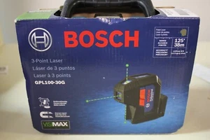 -NEW OPEN BOX- Bosch GLP100-30G Green beam laser self leveling - Imagen 1 de 3