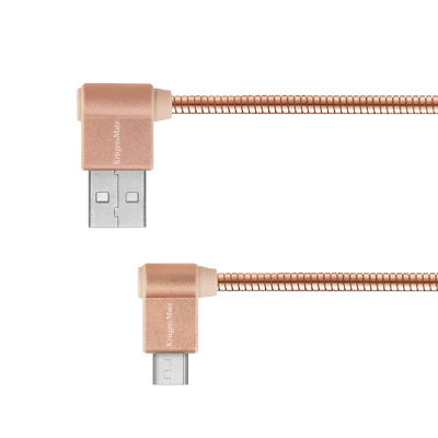 5901890035392 Kabel USB - wtyk kątowy typu C  1m 3A Kruger&Matz Krüger&M - Bild 1 von 4