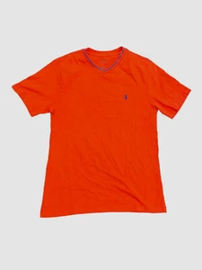 $35 Polo Ralph Lauren Kids Boys V-Neck Red Short Sleeve Cotton Shirt Size M - Picture 1 of 2