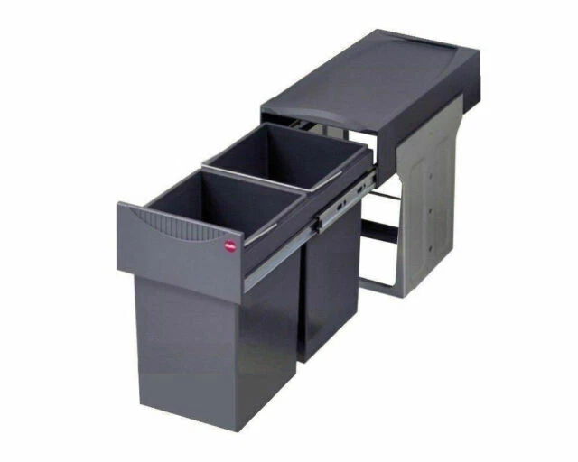 HAILO AS Tandem 15/15 L Mülltrennung - Dunkelgrau (3666101)