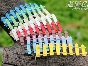 10Pcs DIY Miniature Small Wood Fence Decor Terrarium Doll House Fairy Garden Kit - Picture 1 of 5