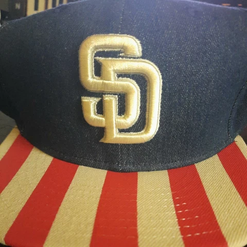 New Era San Diego Padres Fully Flagged 9FIFTY Adjustable Hat Snapback Denim Cover