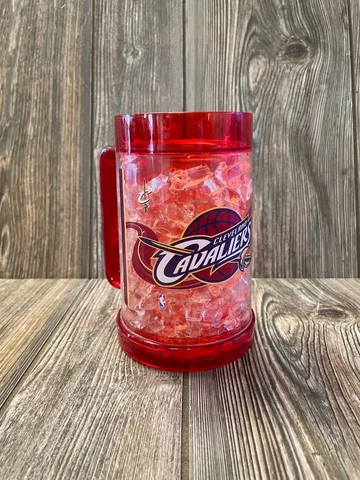 Brand New Cleveland Cavaliers Red Premium Logo Freezer Mug for Cold Drinks Cover