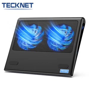 TECKNET Coussin de Refroidissement pour Ordinateur Portable, 12"-16" Refroidisseur pour Ordinateur Portable avec 2 Ventilateurs Ultra Silencieux, Gami - Photo 1/14