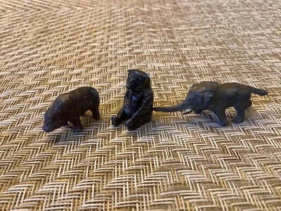 Animales Heyde de plomo miniatura - Osos + Mamut - Alemania - Años 20’s Foto 1 de 4