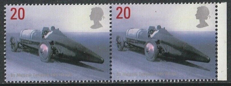 GB 1998 Bluebird Malcolm Campbell car 20pX2 ex-booklet SG 2059a-2059aEb MNH mint - Image 1 of 1