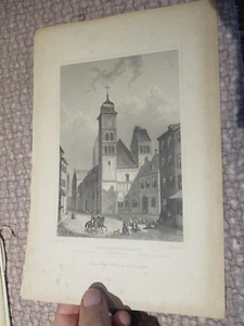 Ancienne Gravure SCHMETTSTADT Kirche de Ste Foi - Picture 1 of 3