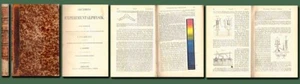 1877 German EXPERIMENTAL PHYSICS/Astronomy/Steam/Electricity/340 Illustr/Leather - Imagen 1 de 3
