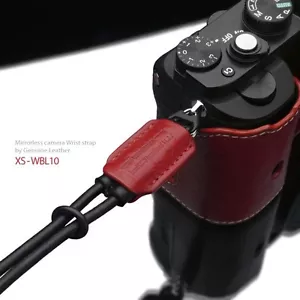 Correa de muñeca de cuero GARIZ XS-WBL10 roja para Sony A7 A7R - Imagen 1 de 1