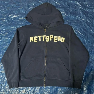 Sudadera con capucha para hombre Gildan azul marino y azul Foto 1 de 4