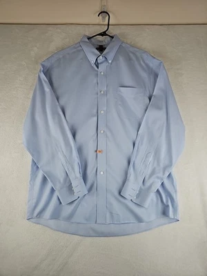 Camisa Red House Dobby Para Hombre XL Azul Manga Larga Abotonada Sin Planchar 100% Algodón  Foto 1 de 4