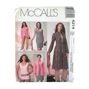 McCall’s Sewing Pattern 4314 Misses’s 10-16 Jackets Top Dress Pants Uncut - Picture 1 of 3